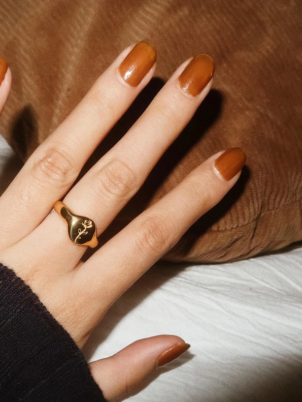 Georgia 18K Gold Non-Tarnish Rose Ring