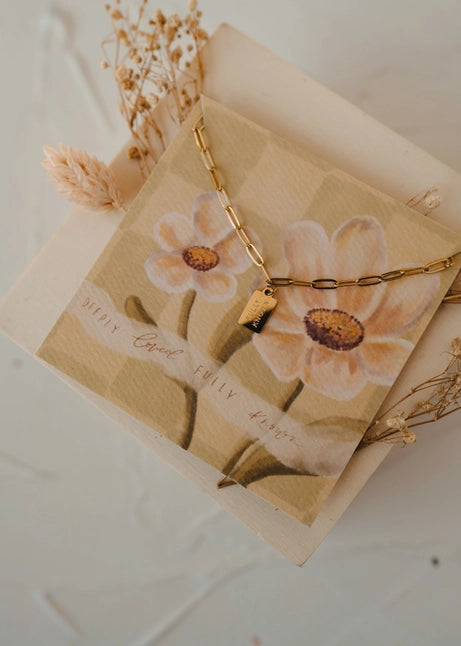 Fully Known Mini Tag Necklace