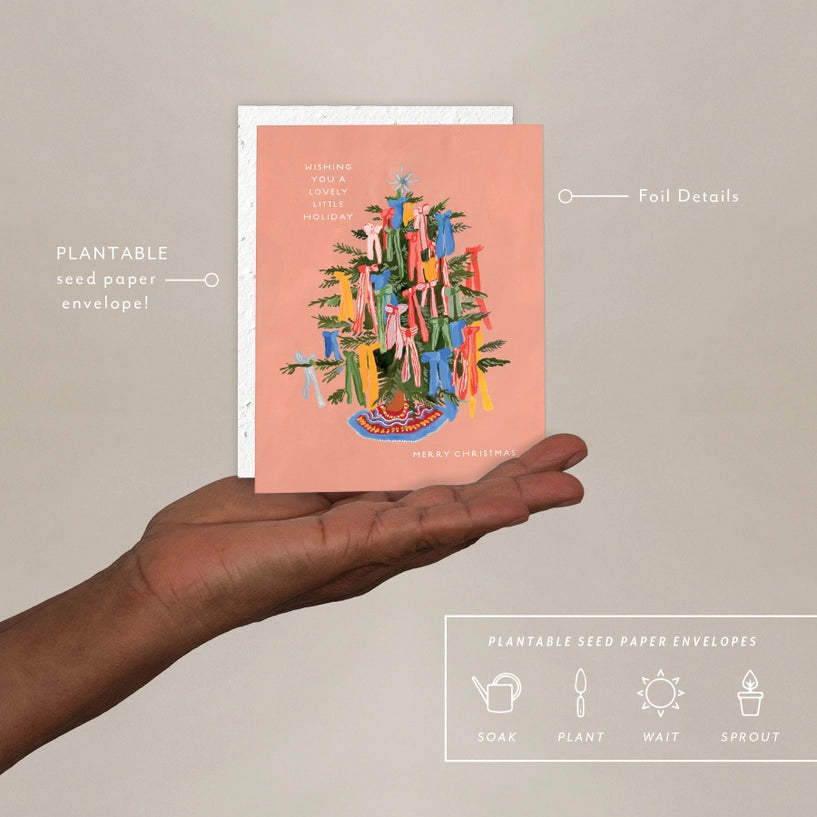 Christmas Bows Card | Plantable