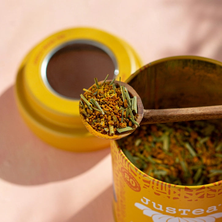 Turmeric Ginger Tin + Spoon | Organic, Fair Herbal Tea