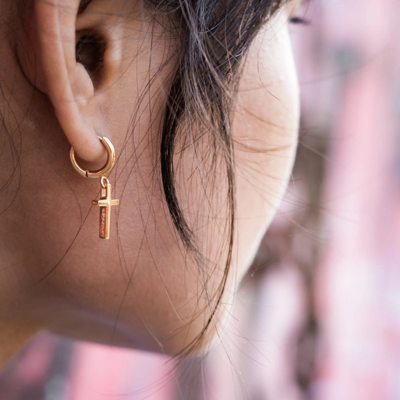 Courageous Cross Earrings | 2 Colors