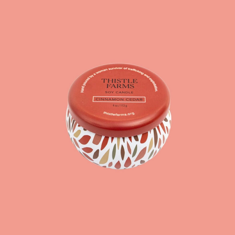 Cinnamon Cedar Holiday Love Heals Mini Candle