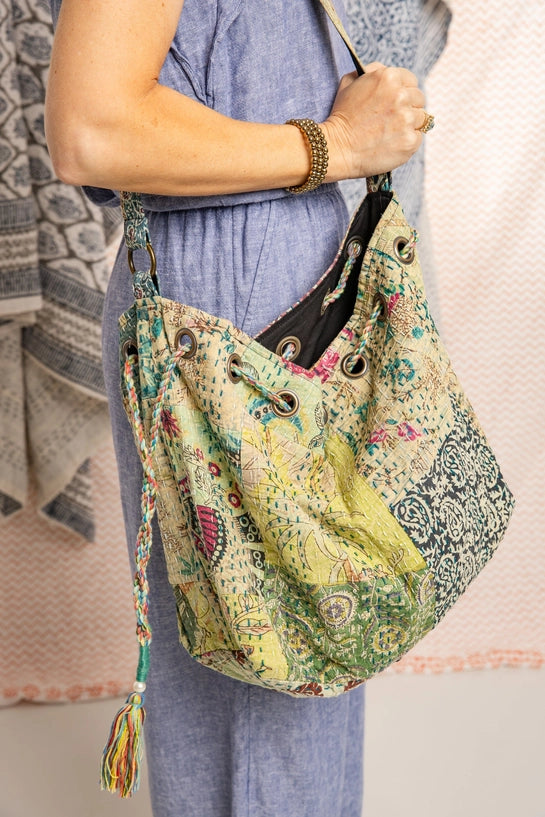 Boho Blooms Bag - Green
