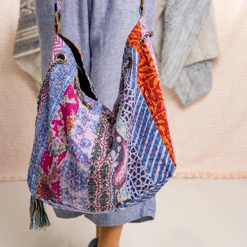 Boho Blooms Bag - Purple
