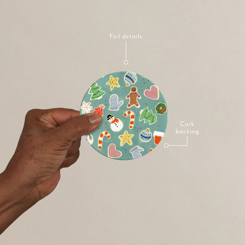 Christmas Cookies Seedlings Coaster | Plantable