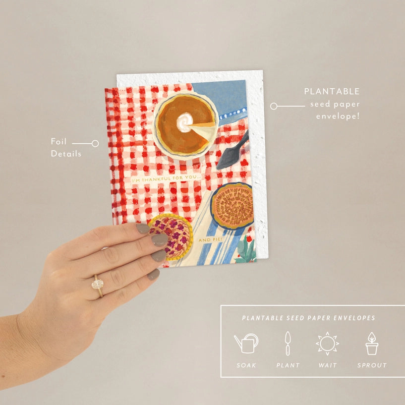 You + Pie Thanksgiving Card | Plantable