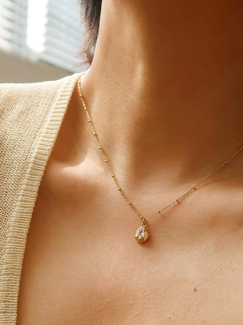Ryleigh 18K Gold Non-Tarnish Petite Necklace | 2 Colors