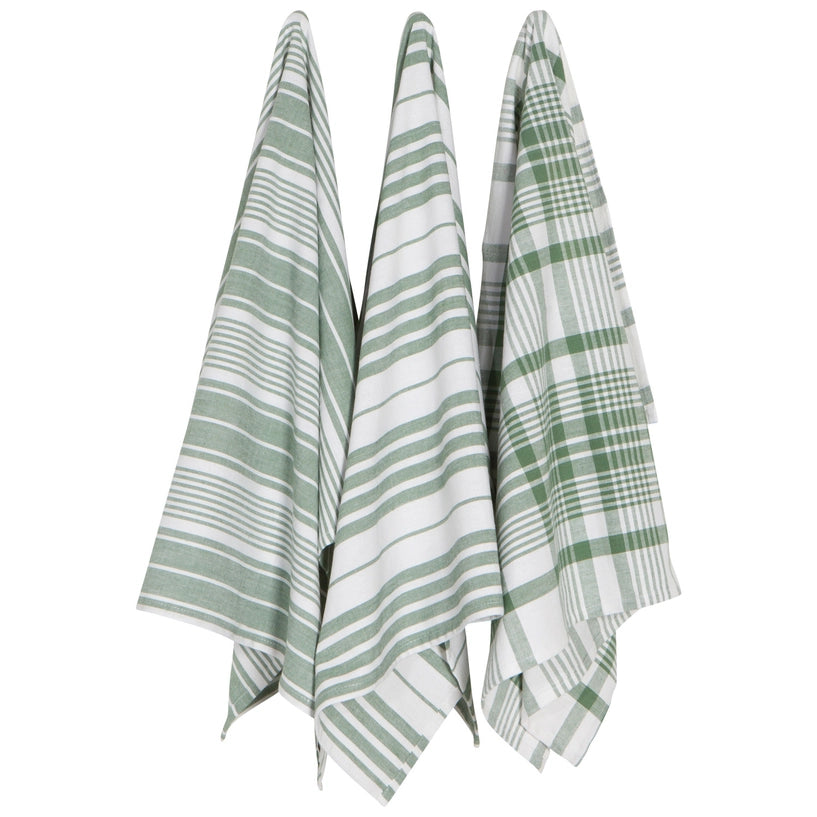 Elm Green Jumbo Dishtowels Set of 3