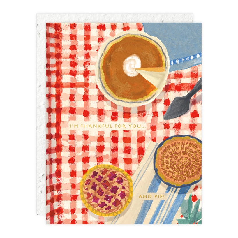 You + Pie Thanksgiving Card | Plantable