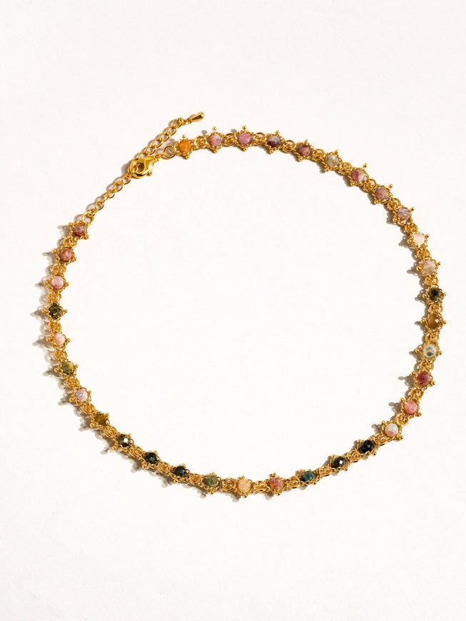 Skylar 18K Gold Multi-Stone Necklace