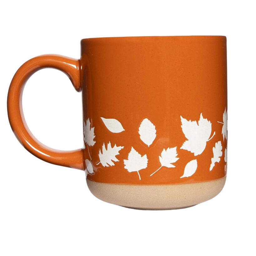 Fall Leaves Stoneware Coffee Mug