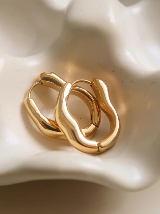 Darcy Oval Hoop Earring