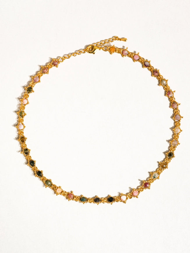 Skylar 18K Gold Multi-Stone Necklace