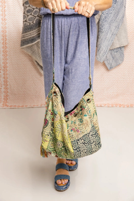 Boho Blooms Bag - Green
