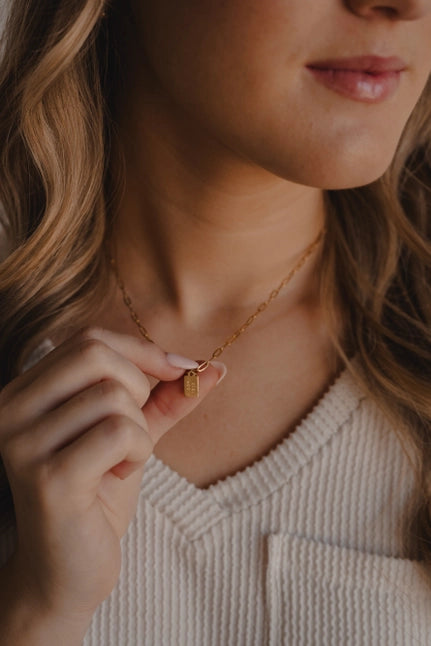 Fully Known Mini Tag Necklace