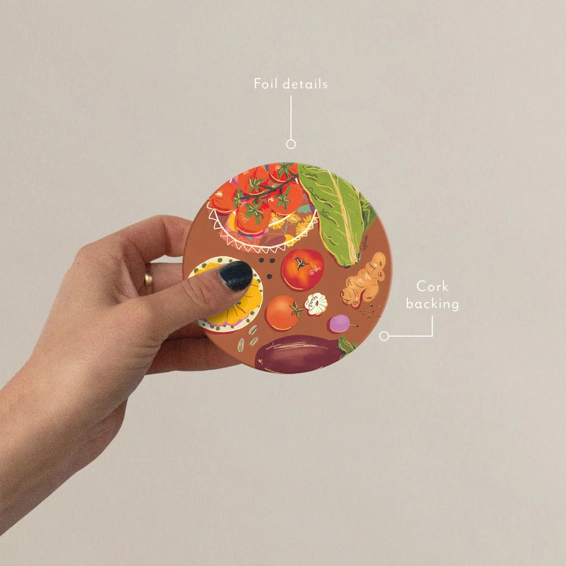 Veggies Seedling Coaster | Plantable