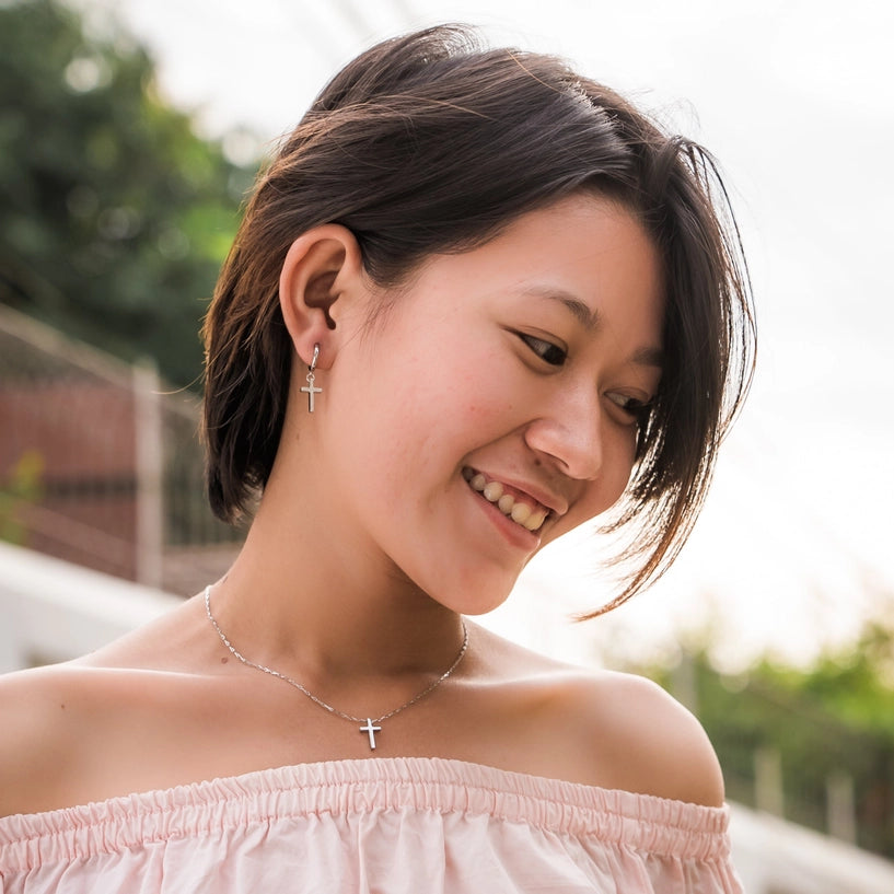 Courageous Cross Earrings | 2 Colors