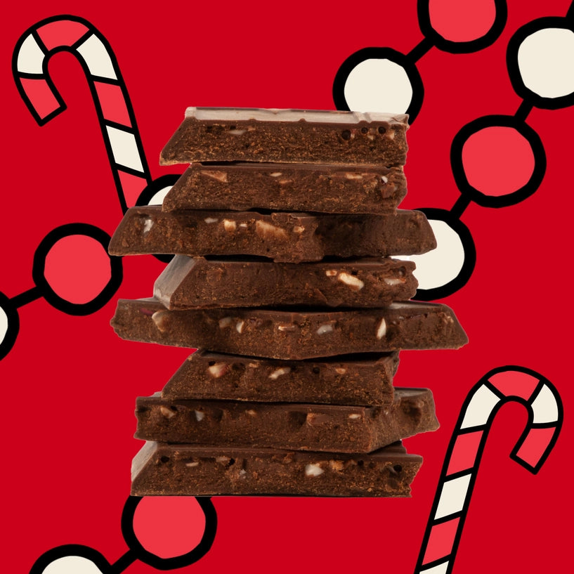 Candy Cane Crunch Truffle Bar