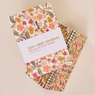 Autumn Floral Perfect Bound Dot Grid Journal