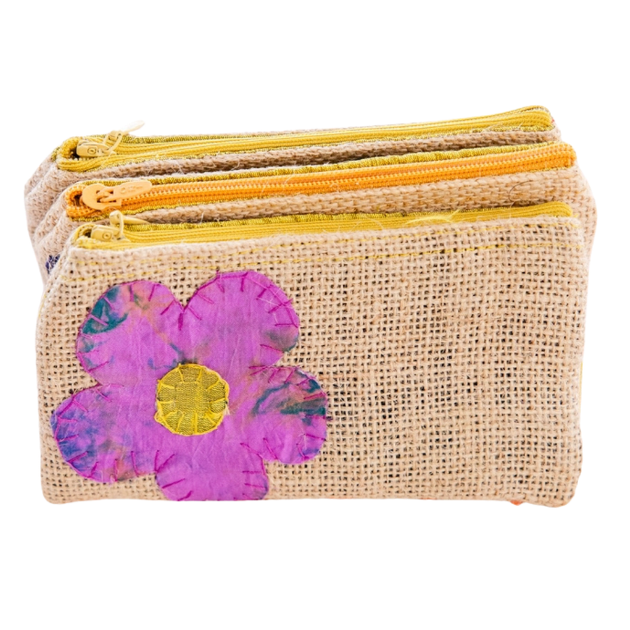 Silk Flower Rice Pouch