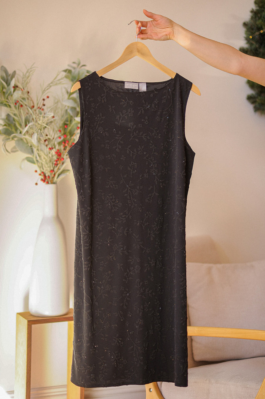 Liz Claiborne Black Beaded Dress