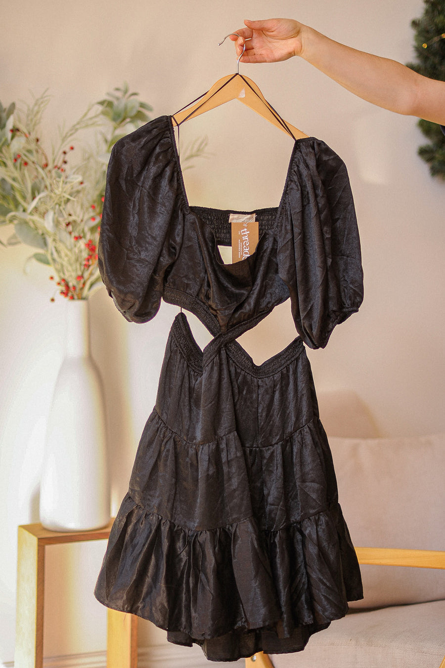 Altard State Black Cutout Dress