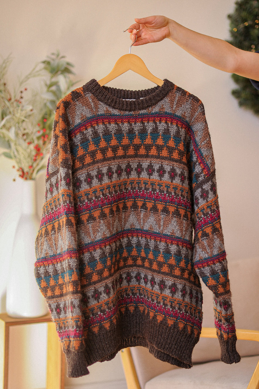 Field Gear Multicolored Knit Wool Sweater