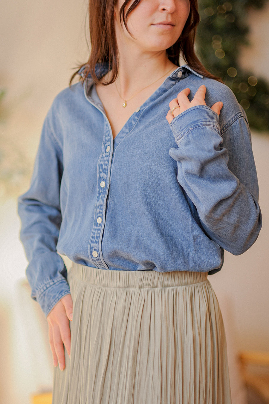 Abercombie Denim Button Up