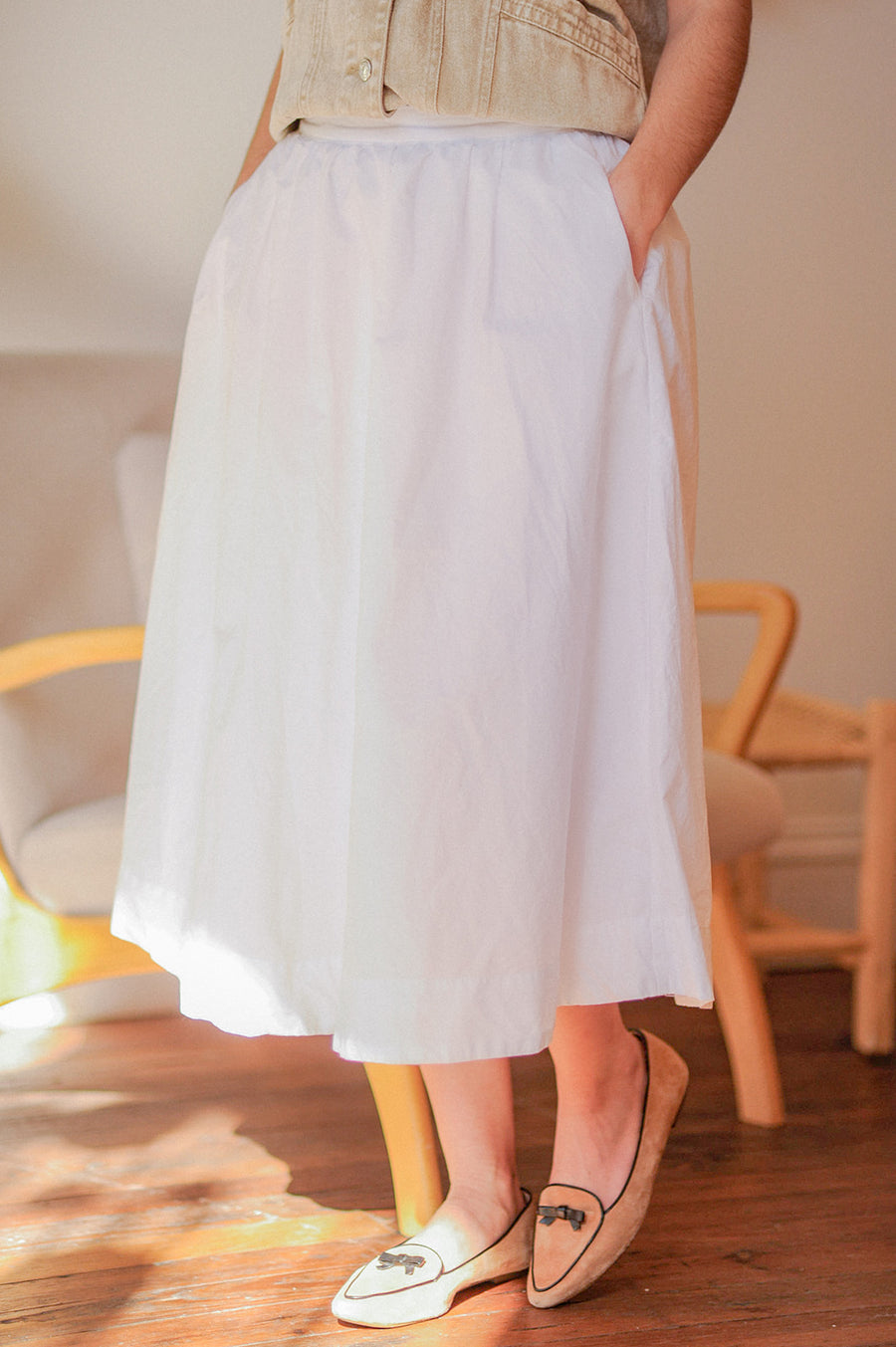 A New Day White Maxi Skirt