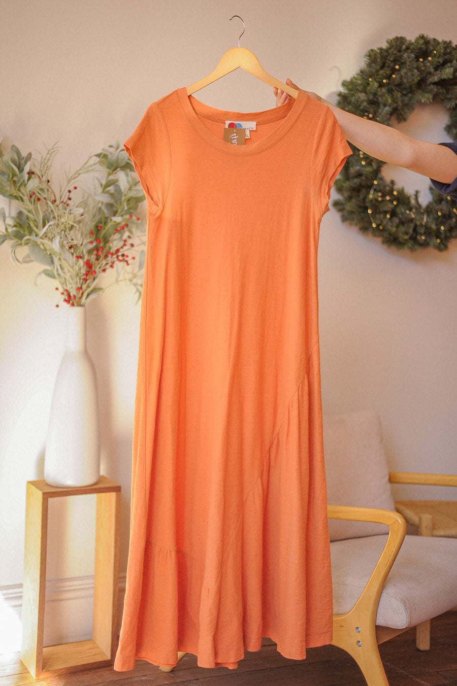FP Beach Orange Maxi Dress