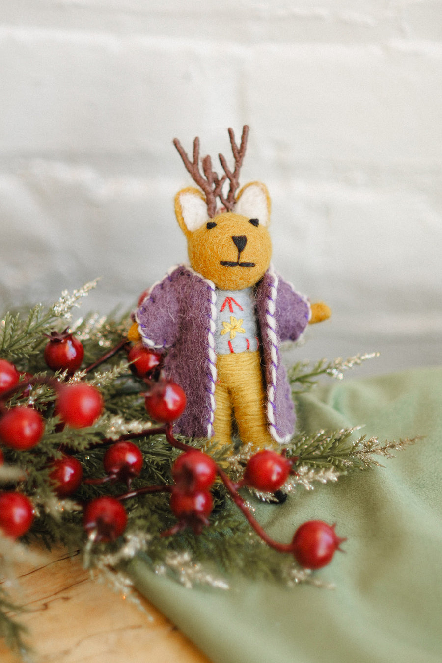 Felt Reindeer Ornament