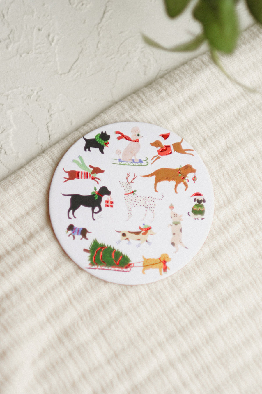 12 Dogs of Christmas Coaster | Plantable