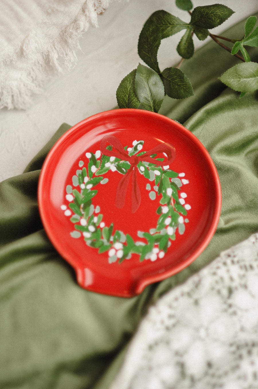 Wreaths Christmas Spoon Rest