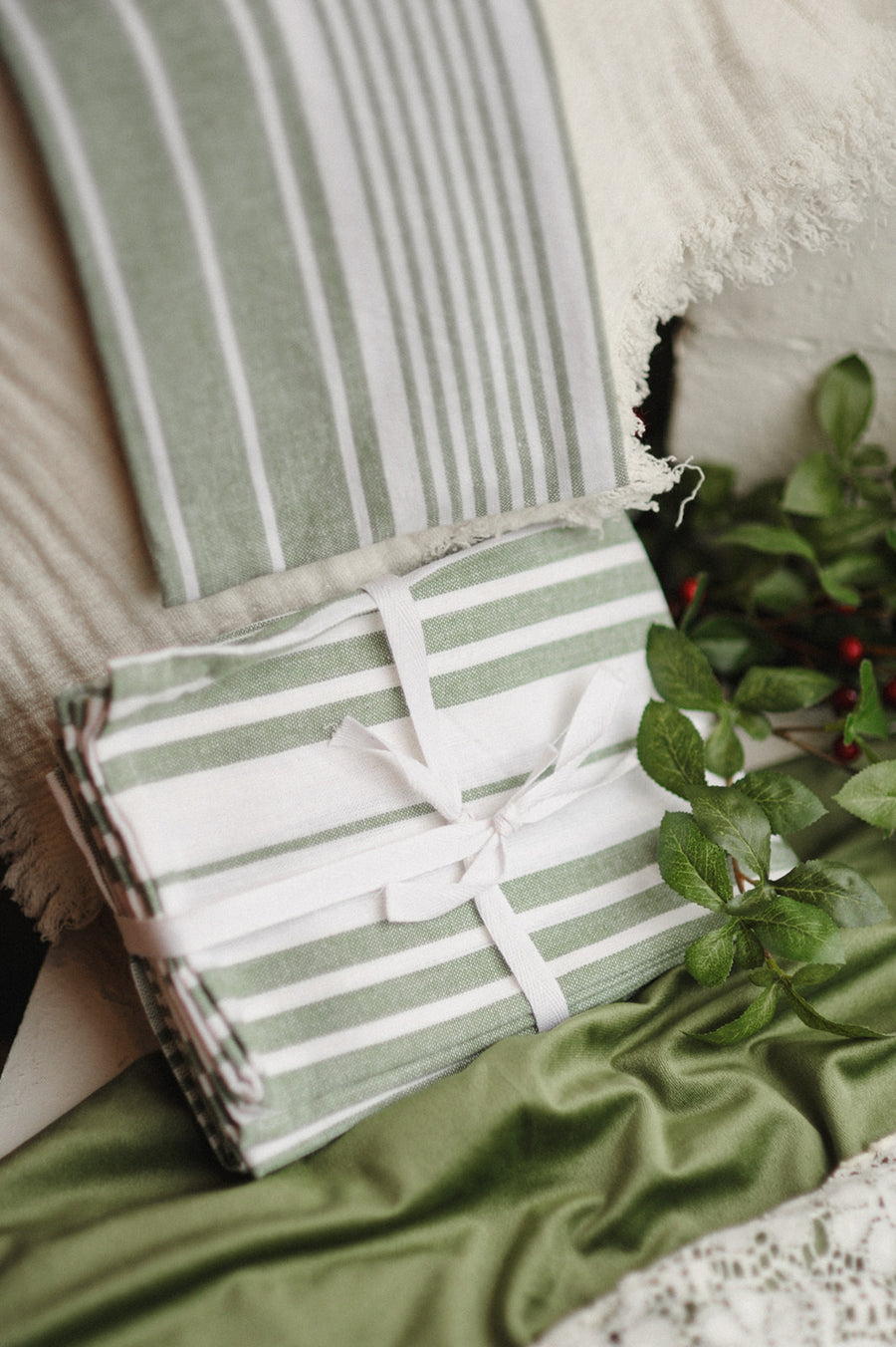 Elm Green Jumbo Dishtowels Set of 3