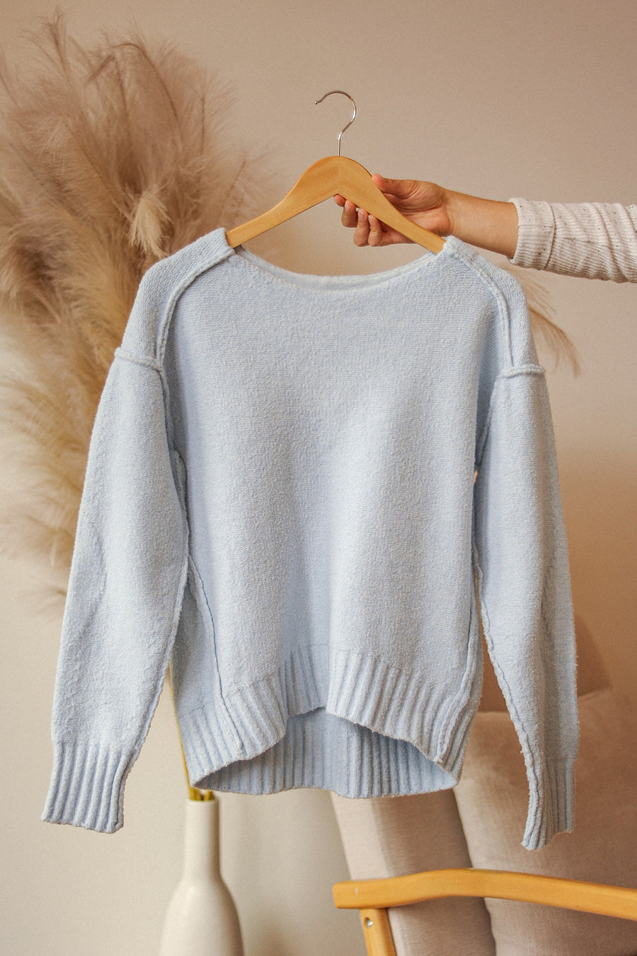 WE THE FREE Blue Sweater