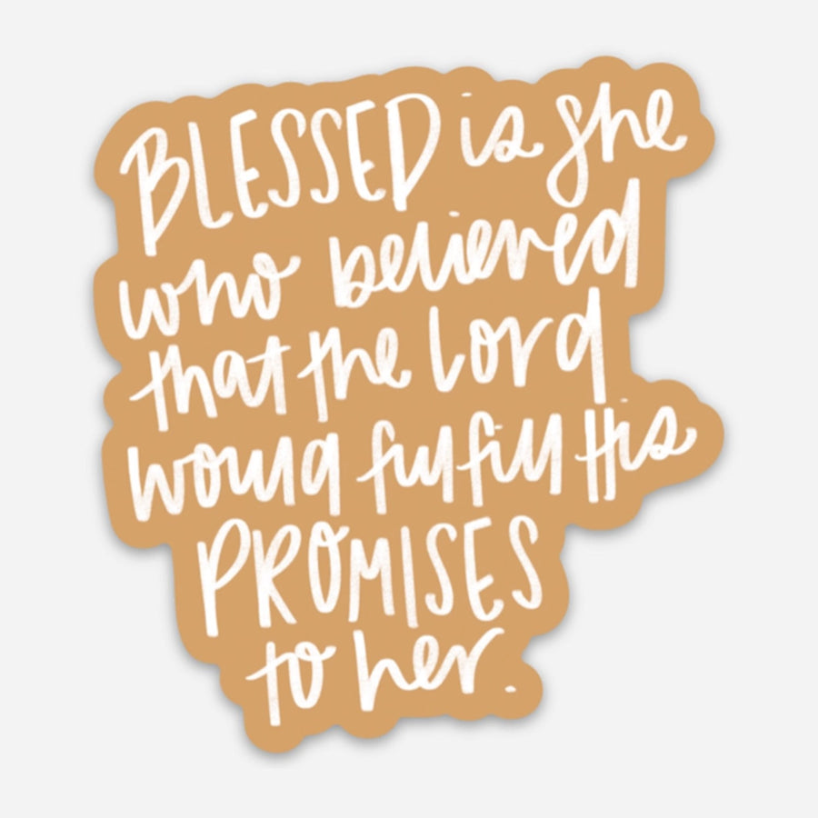 Blessed Is She Sticker