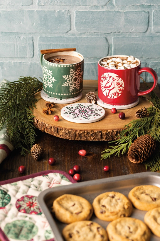 Good Tidings Christmas Snowflake Mug