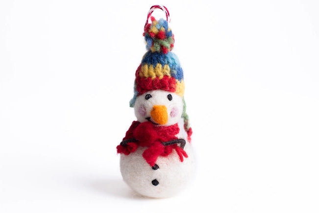 Felt Snowman Ornament