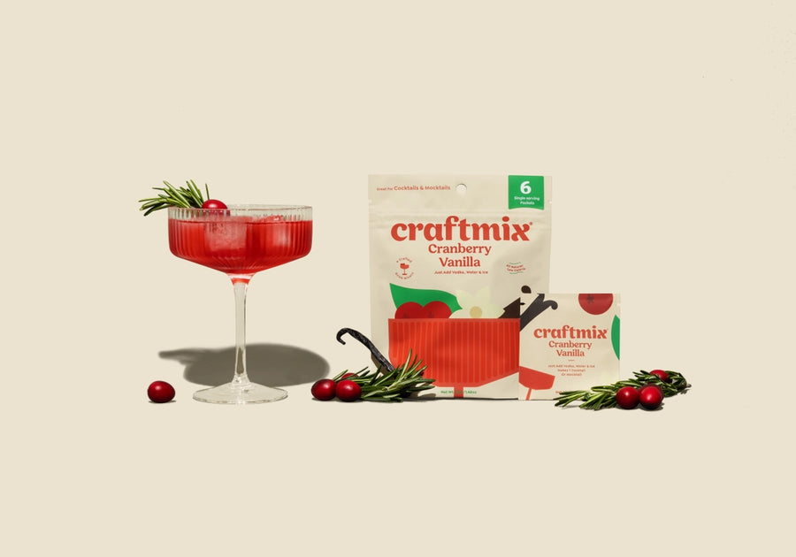 Cranberry Vanilla Cocktail Mixer | 6 Servings Multipack