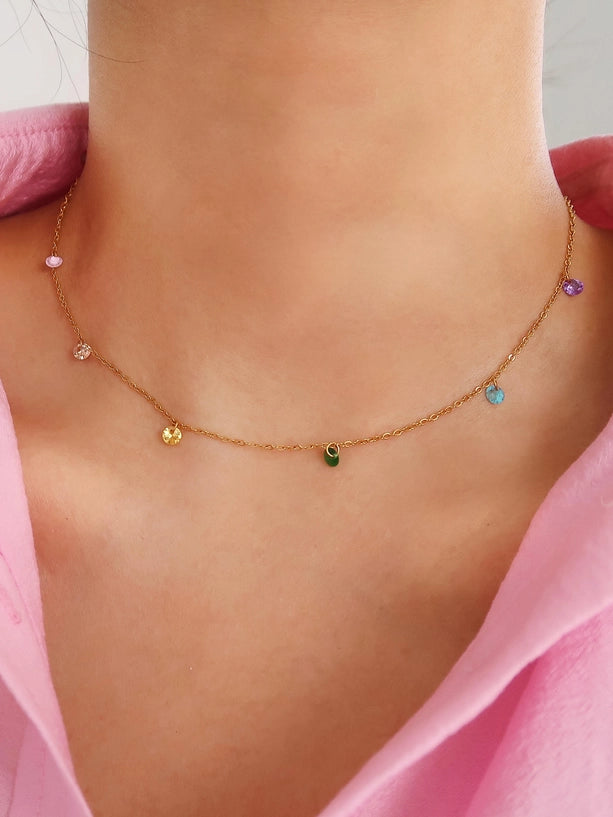 Ariana 18K Non-Tarnish Petite Chain Necklace