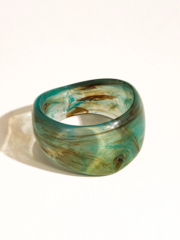 Caelia Modern Bold Statement Resin Bangle | Assorted