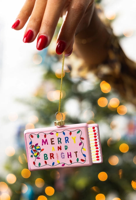 Matchbook Ornament - Merry+ Bright