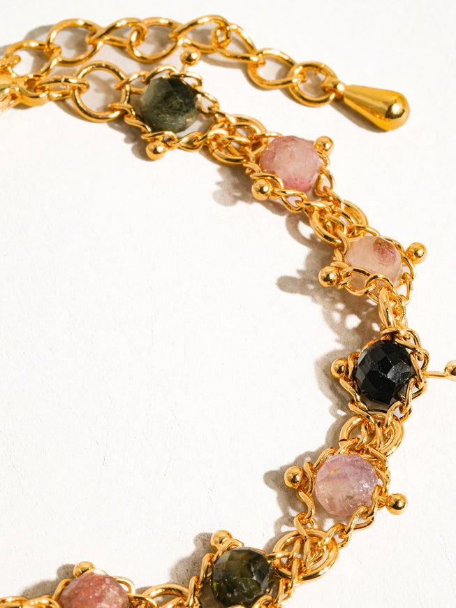 Skylar 18K Gold Multi-Stone Necklace