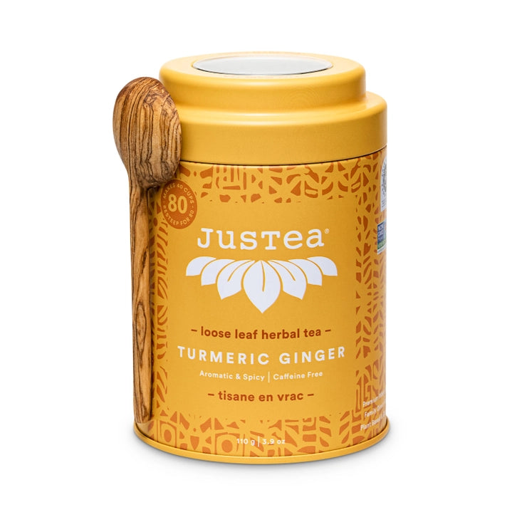 Turmeric Ginger Tin + Spoon | Organic, Fair Herbal Tea