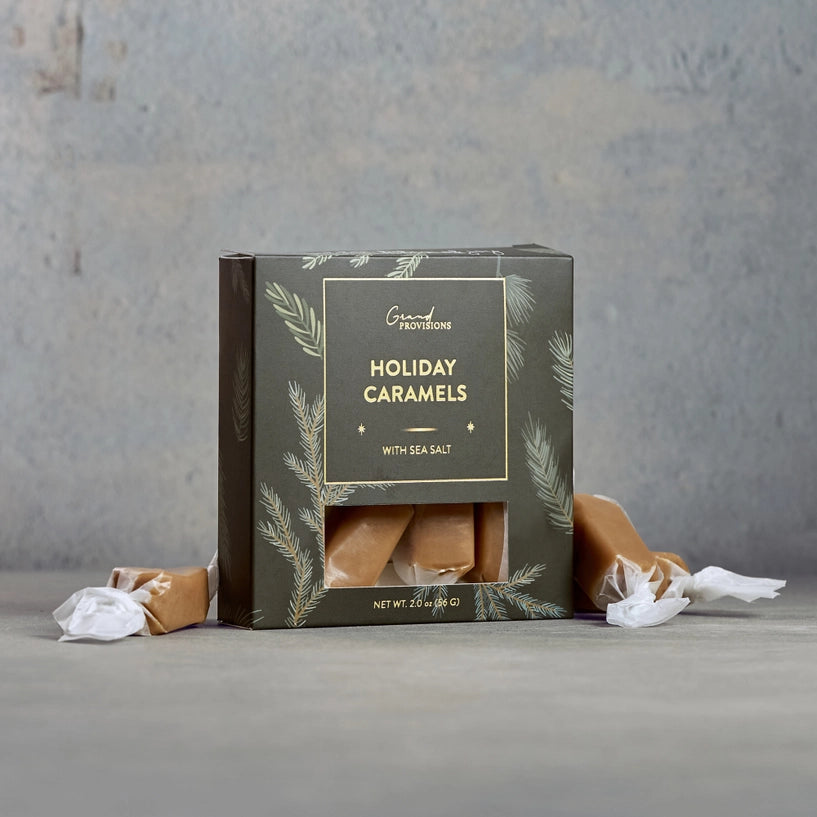 Creamy + Soft Holiday Caramels with Sea Salt