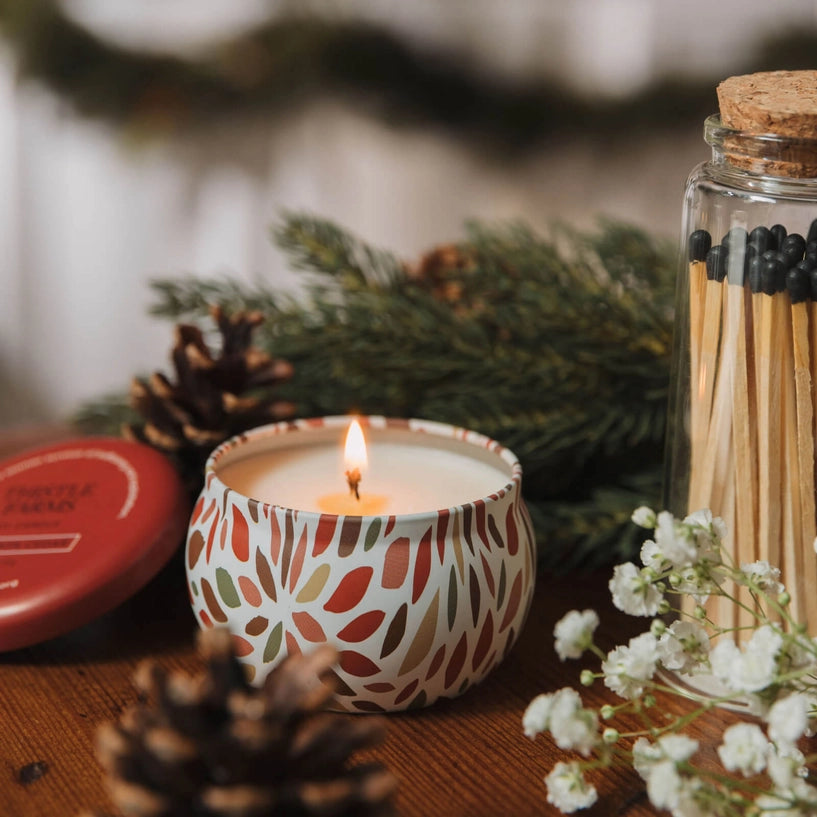Cinnamon Cedar Holiday Love Heals Mini Candle