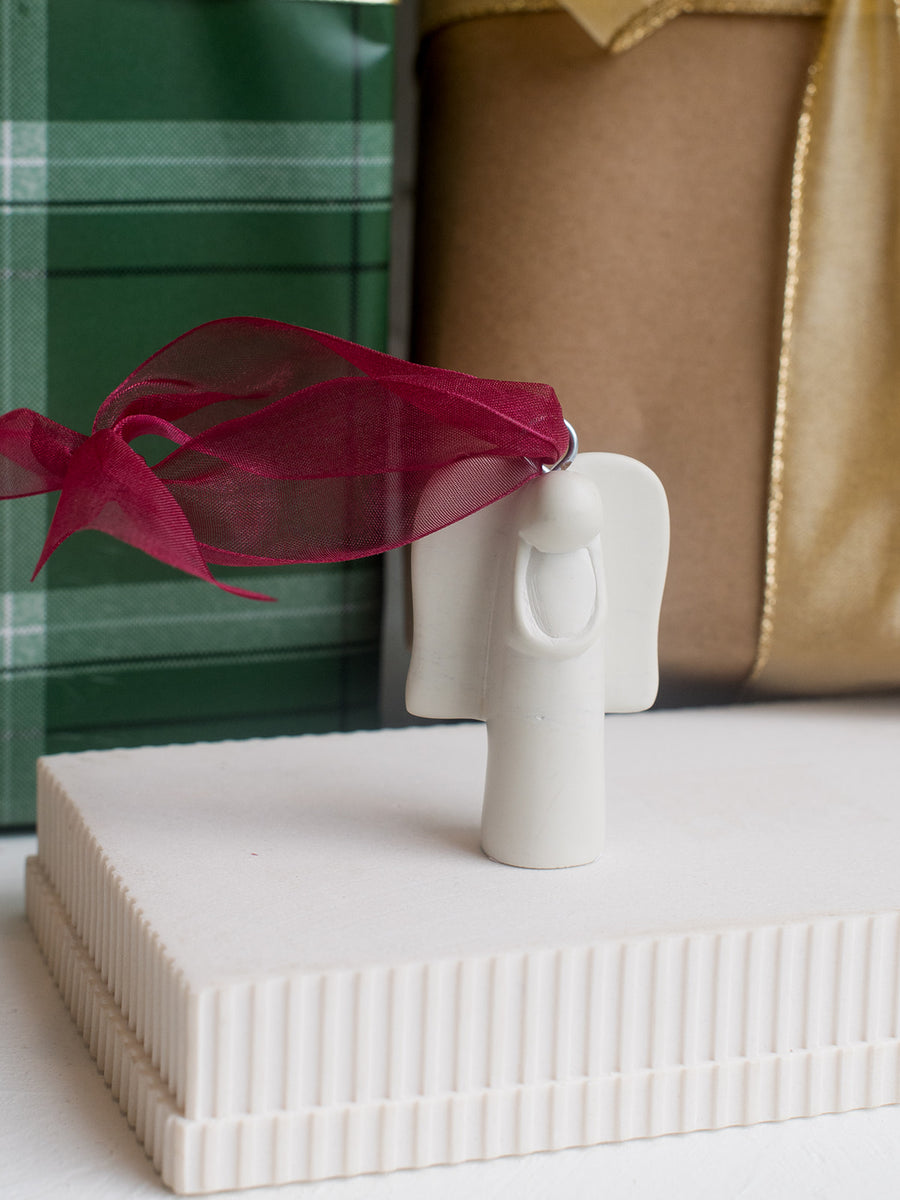 Soapstone Angel Ornament