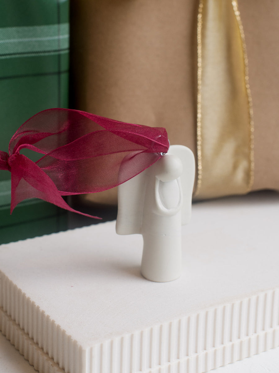 Soapstone Angel Ornament