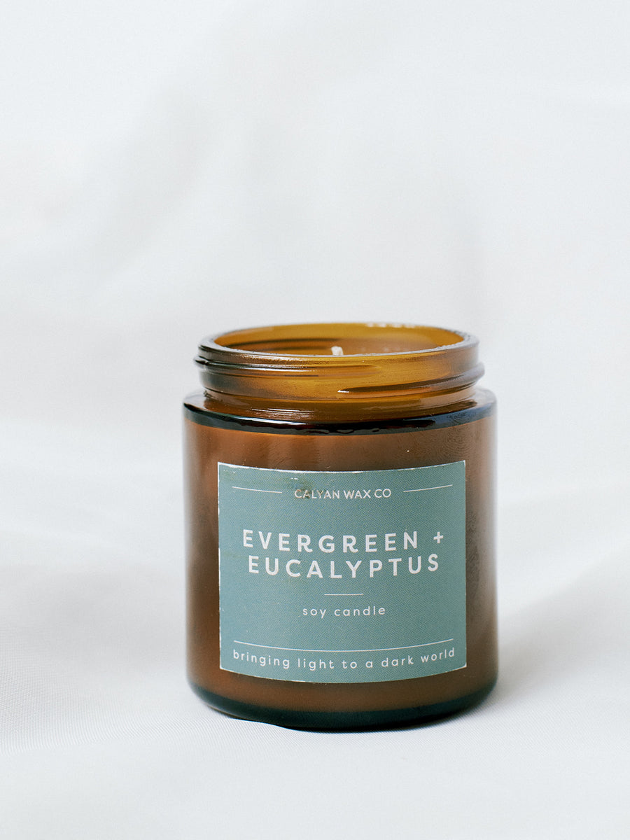 Evergreen + Eucalyptus Mini Candle