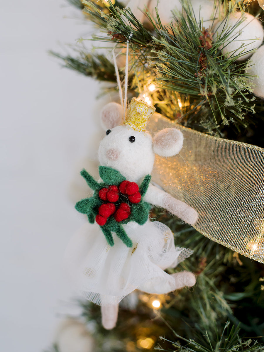 Ballerina Mouse Ornament